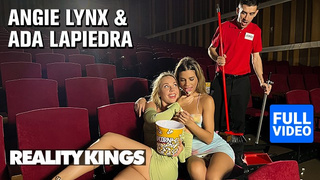 REALITY KINGS - Angie Lynx & Ada Lapiedra Let Usher Jordi Join Them For A Naughty 3some In The Theater