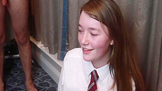 Chris Coxxx, Stuart Jimbo And Velvet Cumbersnatch - College Student 18+ Sucks A Room Full Of Guys 6 Min