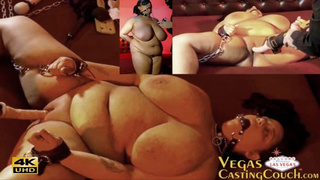 HUMONGOUS Natural Melons Dark - Bum Nailed Doggy POINT OF VIEW - First BDSM- Bondage- Inter-racial - Film