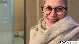 POVdreams - German Charming Blonde Tourist get pickt up from the Prague Streets and hammered