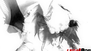 Holly Hendrix rough 4on1 with DP & DAP & creampie swallow SZ