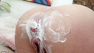 Naughty Milf Sabrina Fit assfucked by 3 Big cocks with DP, lots