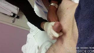 Young Japanese Teen Post Wax Clean up POV