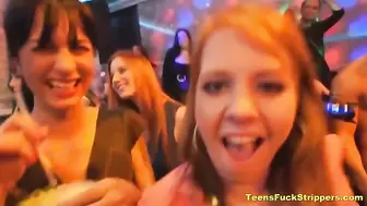 Crazy Moms and GFs Turn into Floozies & Suck & Fuck at Stripper Night