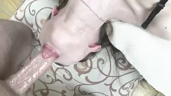 The Throat of this Bitch is Fucked in Full. having Fun with a Lover.