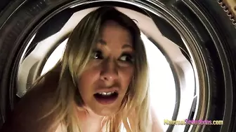 Step Mom is Stuck in the Dryer and Rammed by her Son - Nikki Brooks