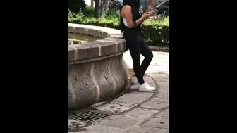 MONEY for SEX,Mexican Youngster on the Streets is Waiting for her Bf and I Pay Her! BOOTY IN PUBLIC.