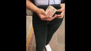 MONEY for SEX,Mexican Youngster is Waiting for her Bf and I Pay Her!BEHIND IN PUBLIC,(Subtitled)VOL2
