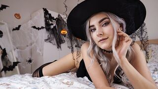 Fine Horny Witch Gets Sperm Shot and Blows Jizz - Eva Elfie