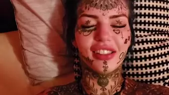 Humongous tit tattooed bombshell Amber Luke wants to be slammed bad!