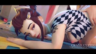 Animation Brigitte Sexy Anal in the Sunny Spring Day [grand Cupido] ( Overwatch )
