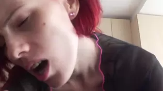 Strawberry Blonde Whore Gives A Rimjob And Is Getting Sexed Doggystyle While Smoking