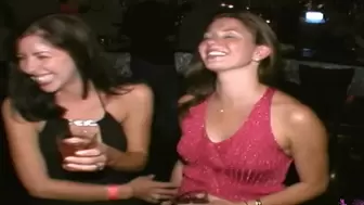 Alluring Upskirts Unprotected Gigantic Rear-End & Massive Tit Flashing Club Night