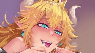 Anime Anal JOI DOUBLE PENETRATION two CEI | Bowsette Catches you Peeking