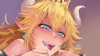 Anime Anal JOI DOUBLE PENETRATION two CEI | Bowsette Catches you Peeking