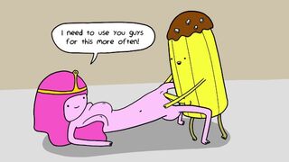 Princess Bubblegum Mounts a Banana Guard - Adventure Time Porn Parody