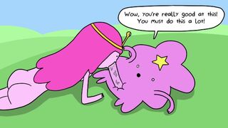 Princess Bubblegum Rides Lumpy Space Princess's Secret Penis - Adventure Time Porn