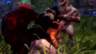 Orc Orgy with a Lost Chick 3D