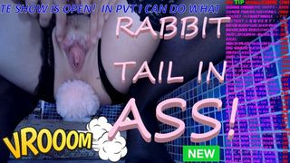 EPIC IN TOILET - WOW & NOW - BUTT PLUG RABBIT TAIL IN PORNHUB THE BEST BUM