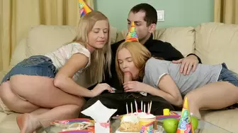 Happy Birthday! as a Present you may Fuck 2 Thin Blonde Teeny