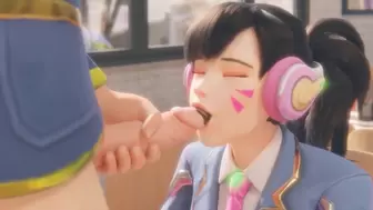 3D Mix Of: School Slut Dva Bj Masturbation and Anal Hard Pounded