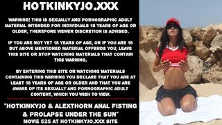 Hotkinkyjo & AlexThorn Anal Fisting & Prolapse under the Sun