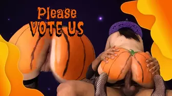 Witch Give her Pumpkin Booty on Halloween Party - Happy Halloween Anal