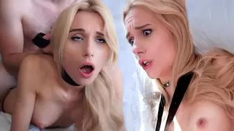 HANDCUFFED AND SCREWED TO HER LIMIT - Busty Blonde Teenie Enjoys It ROUGH - CARLACUTE