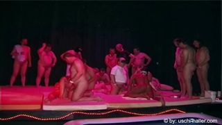Saturday Night Fever group-sex & pee party with 64 males & five ladies [Trailer]