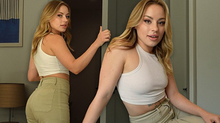 BREAKUP SEX with natural LARGE BEHIND blonde - Anna Claire Cloud